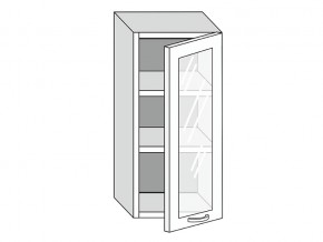 19.40.3 Шкаф настенный (h=913) на 400мм с 1-ой стекл. дверцей в Карпинске - karpinsk.магазин96.com | фото