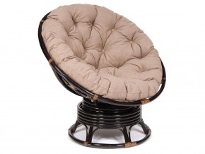 Кресло-качалка Papasan w 23/01 B с подушкой Antique brown, экошерсть Коричневый в Карпинске - karpinsk.магазин96.com | фото