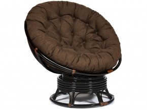 Кресло-качалка Papasan w 23/01 B с подушкой Antique brown, ткань Коричневый в Карпинске - karpinsk.магазин96.com | фото