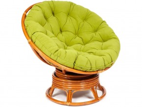 Кресло-качалка Papasan w 23/01 B с подушкой Cognac, флок Олива в Карпинске - karpinsk.магазин96.com | фото