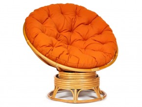 Кресло-качалка Papasan w 23/01 B с подушкой Honey, ткань Оранжевый в Карпинске - karpinsk.магазин96.com | фото