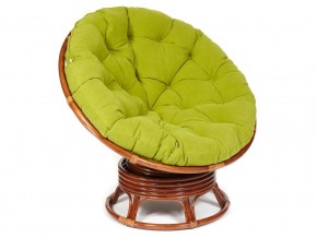 Кресло-качалка Papasan w 23/01 B с подушкой Pecan, флок Олива в Карпинске - karpinsk.магазин96.com | фото