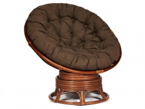 Кресло-качалка Papasan w 23/01 B с подушкой Pecan, ткань Коричневый в Карпинске - karpinsk.магазин96.com | фото